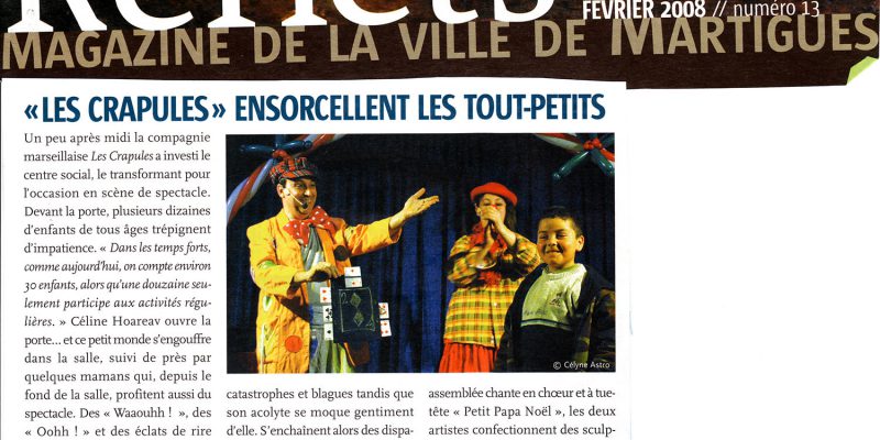 article REFLETS 2008 martigues